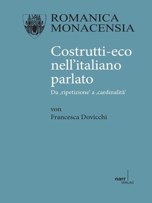 cover image of Costrutti-eco nell' italiano parlato